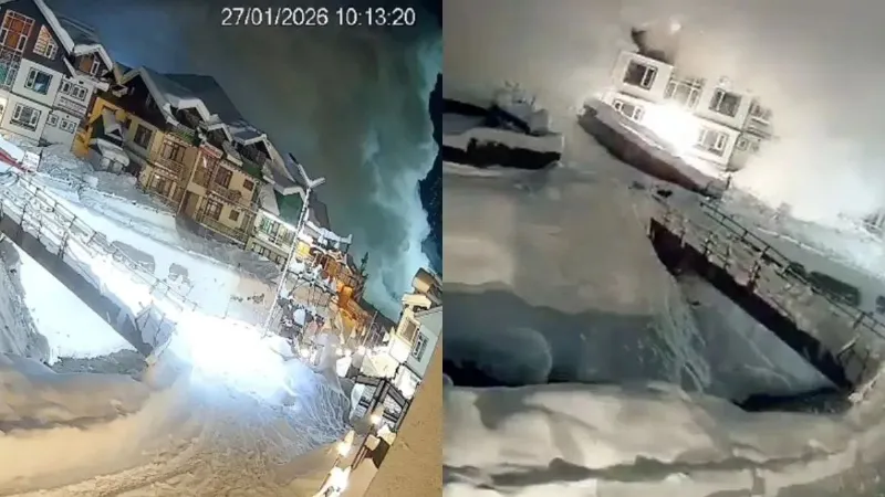 Jammu Kashmir Landslide Video Goes Viral on internet