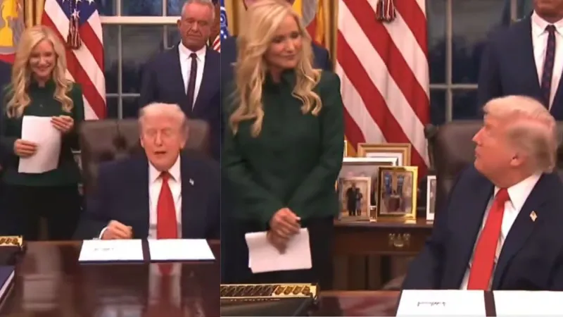 'आपकी सुंदरता देखकर पति को नौकरी दी...' मंत्री की पत्नी से सबके सामने ट्रंप का फ्लर्ट, वीडियो वायरल