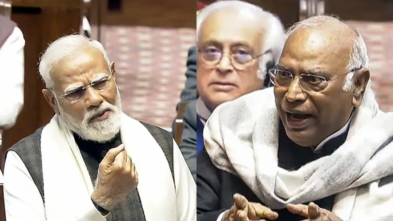 पीएम मोदी ने राज्यसभा में खरगे की ली चुटकी, बोले - आप बैठकर नारा लगाइए... देखें वीडियो