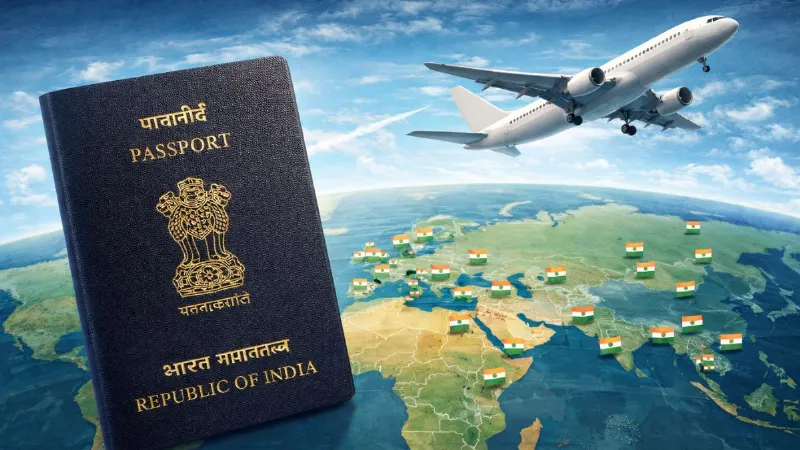 Passport Ranking 2026: पासपोर्ट रैंकिंग में भारत की छलांग, 56 देशों में कर सकते हैं वीजा फ्री ट्रैवल