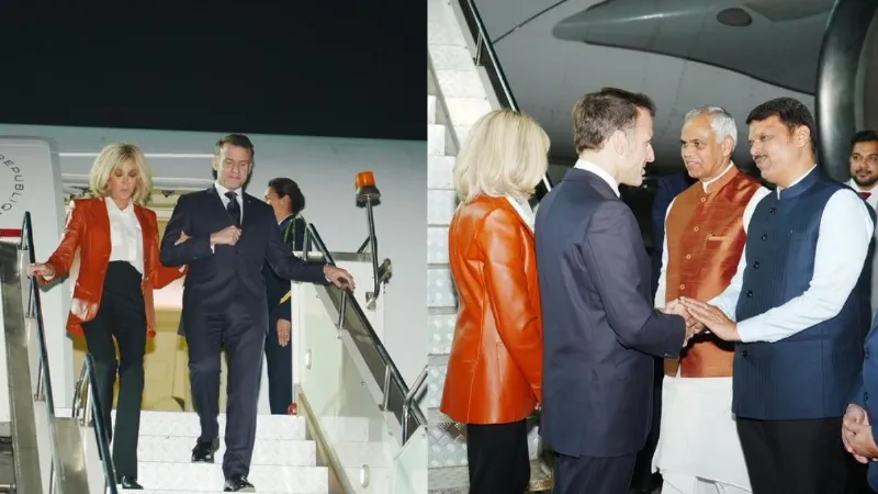 पत्नी संग मुंबई पहुंचे फ्रांस के राष्ट्रपति मैक्रों, पीएम मोदी से होगी मुलाकात, राफेल डील पर लगेगी मुहर!