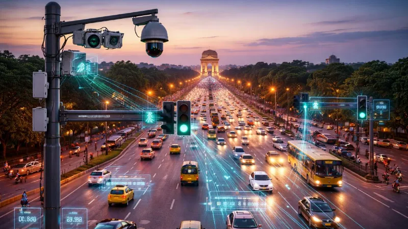 Delhi Traffic Police AI will issue challan traffic management system