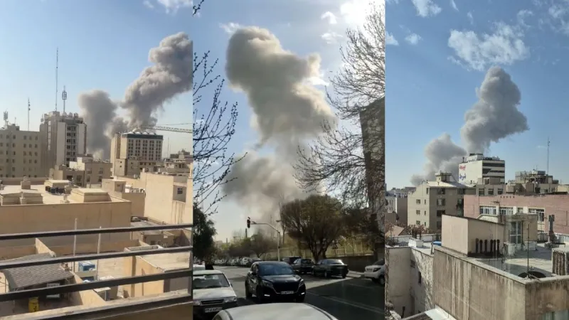 Israel Attacks Iran and blows up Khamenei house explosions VIDEO