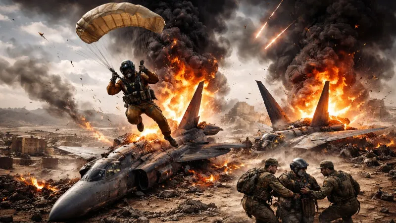 ईरान के साथ जंग में अमेरिका को बड़ा झटका, कुवैत में F-15 फाइटर जेट क्रैश, देखें VIDEO