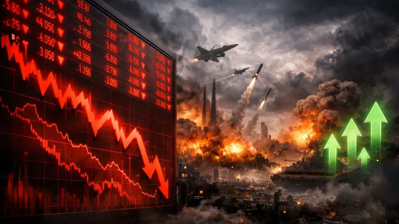 Heavy fall in stock market due to Israel-Iran war defense stocks