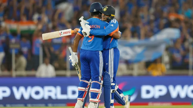 IND vs NZ: टी20 विश्व कप फाइनल में टीम इंडिया की आंधी, अभिषेक-संजू की ओपनिंग जोड़ी ने बनाया नया रिकॉर्ड