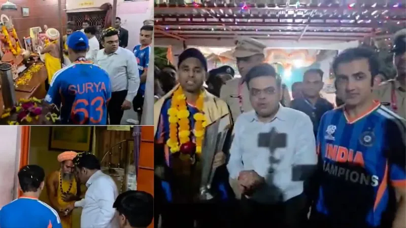 IND vs NZ Jai Shah went to the temple with Gambhir-Surya
