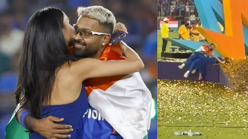T20 World Cup: फाइनल जीतने के बाद गर्लफ्रेंड माहिका के साथ स्टेज पर लेट गए हार्दिक पंड्या, देखें VIDEO