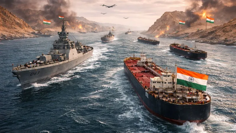 स्ट्रेट ऑफ होर्मुज में फंसे अपने जहाजों को निकालेगा भारत, नहीं होगी तेल और गैस की कमी! जानें प्लान