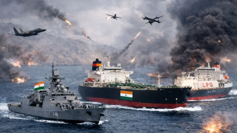 स्ट्रेट ऑफ हॉर्मुज से निकलेंगे भारत के सभी जहाज, नौसेना ने संभाली कमान! नहीं होगी तेल और LPG की कमी
