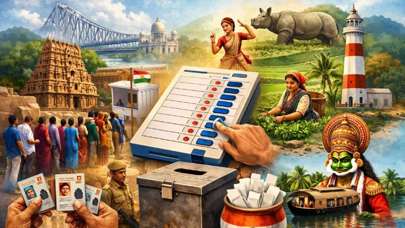 5 राज्यों में विधानसभा चुनाव, 824 सीटों पर 17.4 करोड़ मतदाता करेंगे मतदान, जानें कब कहां पड़ेंगे वोट?