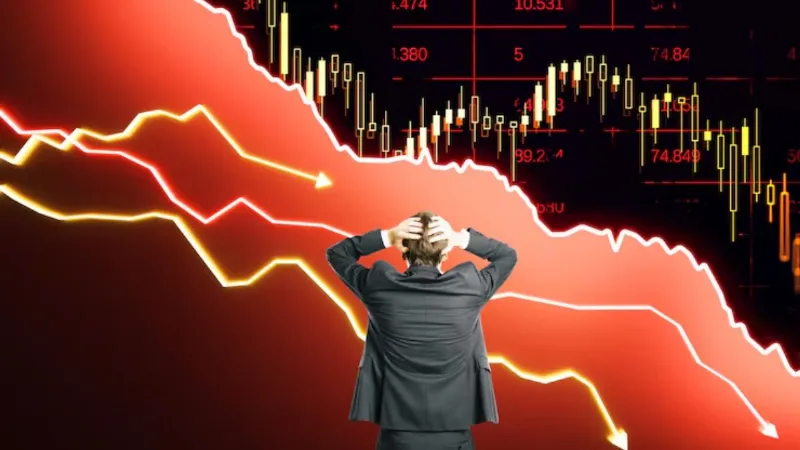 शेयर बाजार में मची तबाही, 5 मिनट में निवेशकों के 8 लाख करोड़ डूबे! सेंसेक्स-निफ्टी धड़ाम, क्या है वजह?