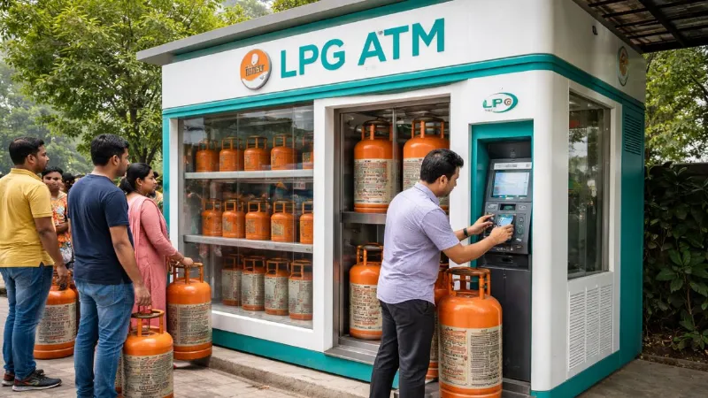 अब मिनटों में भरा सकते हैं खाली सिलेंडर, खुला भारत का पहला LPG ATM, 24 घंटे मिलेगी सुविधा, जानें नियम