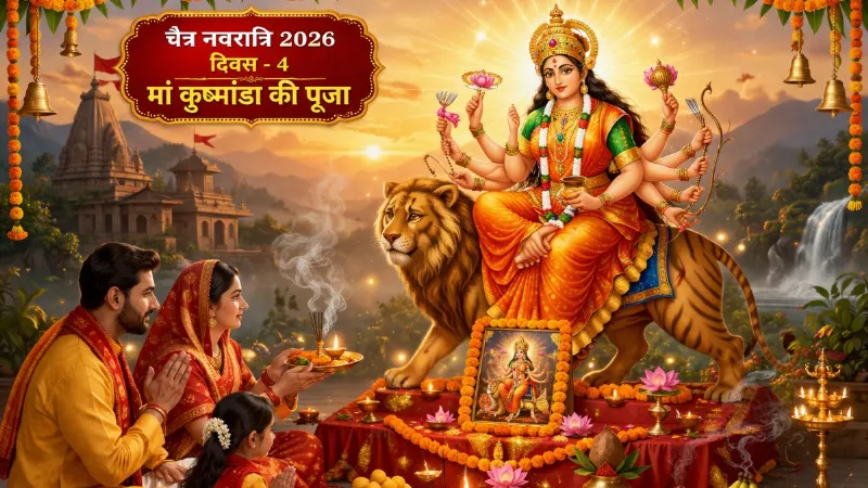 Chaitra Navratri: नवरात्रि के चौथे दिन मां कुष्मांडा की पूजा, इन चीजों का लगाएं भोग, जानें पूजन विधि