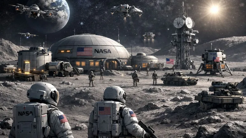 चांद पर मिलिट्री बेस बनाने की तैयारी में अमेरिका, स्पेस में होगा NASA का दबदबा! कितना होगा खर्च?