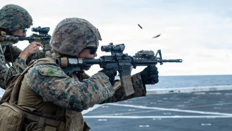 America sent 3500 marines to the Middle East Ground operation in Iran
