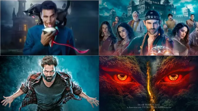 Bollywood Upcoming Horror Movies 2026 Bhooth Bangla Bhediya 2The Wardrobe Chamunda