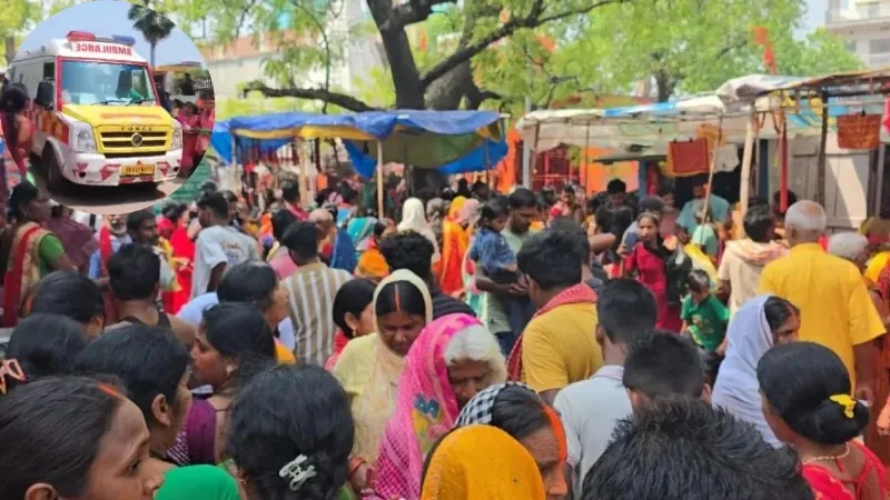 Bihar stampede in Shitala Mata temple of Nalanda 8 devotees died
