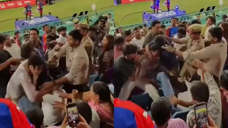 IPL 2026: इकाना स्टेडियम बना जंग का अखाड़ा; मैच देखने आए दर्शकों के बीच जमकर चले लात-घूसे, VIDEO
