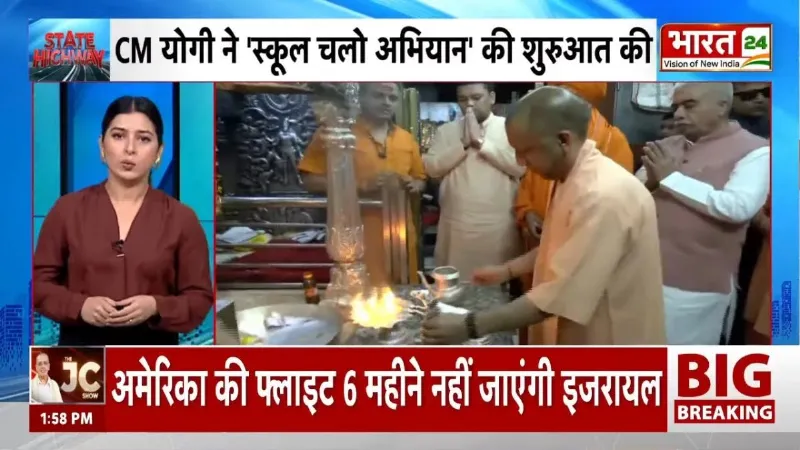 CM Yogi Kashi Visit: काशी में बजा शिक्षा का बिगुल, सीएम योगी ने 'स्कूल चलो अभियान' की शुरुआत की