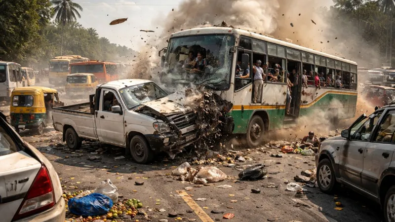 बिहार के कटिहार में भीषण सड़क हादसा; बस-पिकअप की जोरदार टक्कर, 10 लोगों की मौत, कई घायल