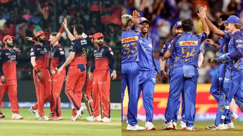 IPL 2026 Mumbai Indians vs Royal Challengers Bengaluru playing 11 pitch report head to head