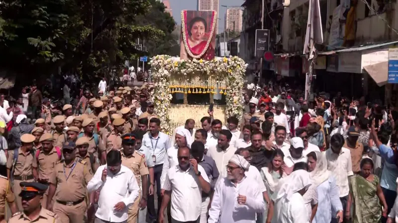 asha bhosle funeral last rites Celebs paid emotional tribute