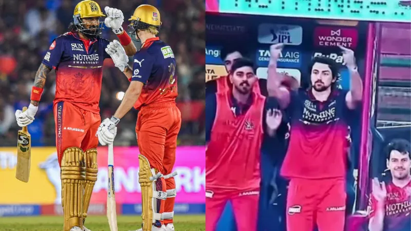 Tim David Obscene Gesture during mi vs rcb ipl match viral Video