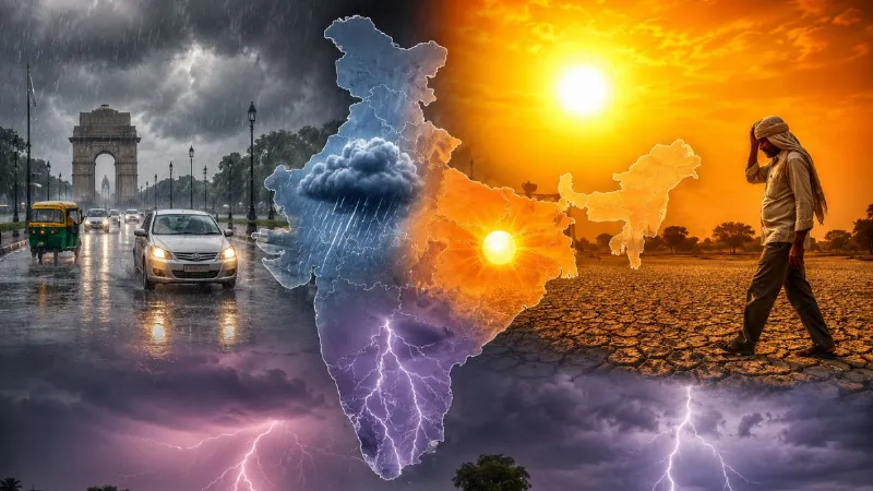 Weather Alert: दिल्ली में बारिश, यूपी में भीषण लू का कहर, 44 डिग्री पहुंचेगा पारा... जानें मौसम का हाल