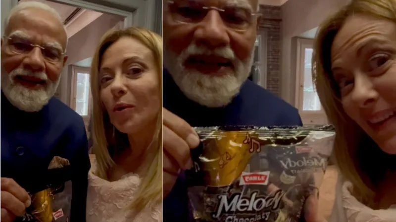 Melody Team seen together again PM Modi gave a special surprise to Giorgia Meloni watch video