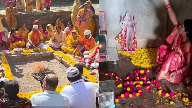 madhya pradesh After 721 years chanting resounded Bhojshala dhar grand aarti Goddess Vagdevi performed on Friday