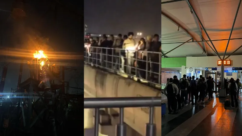 गुरुग्राम में ट्रांसफार्मर जलने से 7 पावर स्टेशन बंद; अंधेरे में डूबे कई इलाके, रैपिड मेट्रो सेवा बाधित