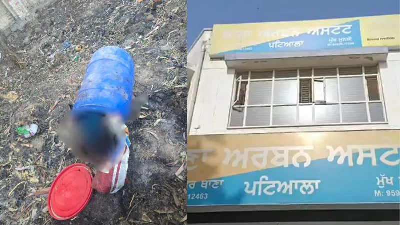 पटियाला में नीले ड्रम से मिली युवती की लाश, कूड़े के पास फेंका शव; हाथ पर बने टैटू से पहचान में जुटी पुलिस