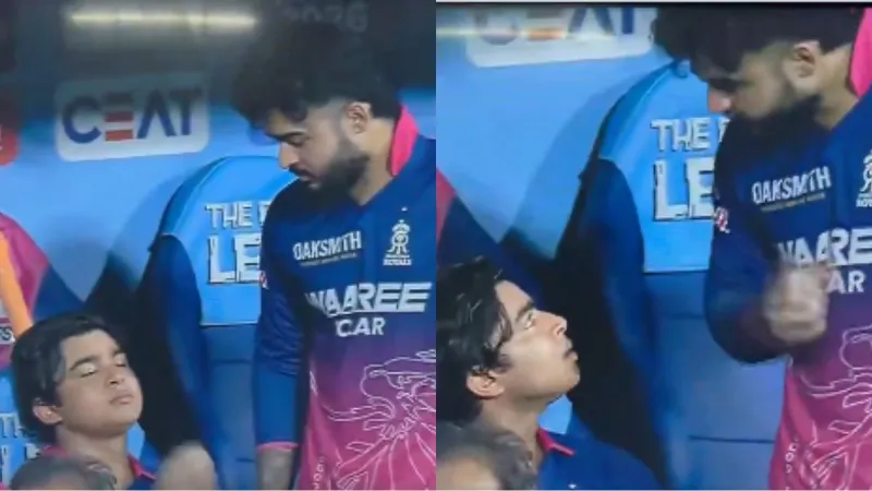 IPL 2026 RR vs Gt Captain Riyan Parag upset after being dismissed showered love on Vaibhav Suryavanshi VIDEO