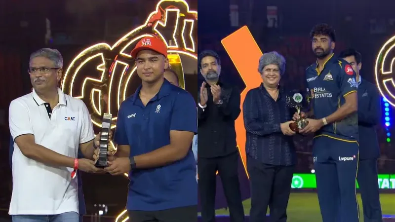 IPL 2026 Awards List virat kohli Vaibhav Suryavanshi Sai Sudharsan Mohammed Siraj