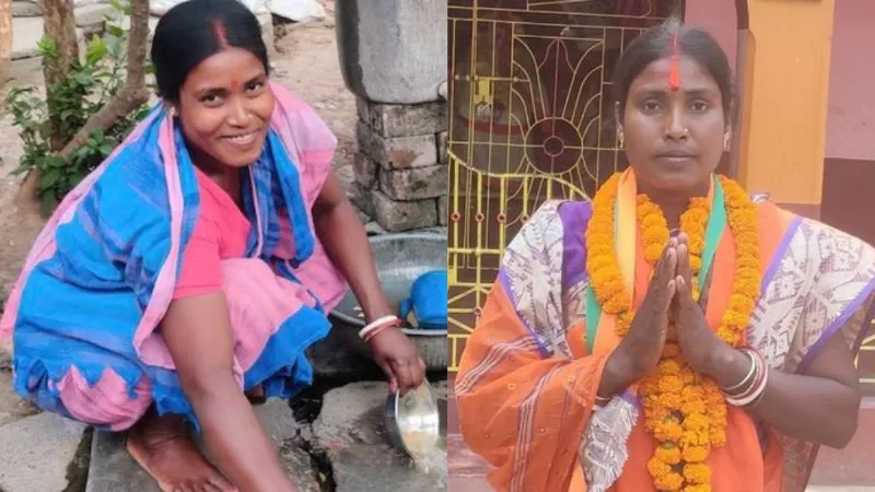 West bengal wash utensils in other houses now she became a minister in Shubhendu cabinet Kalita Majhi