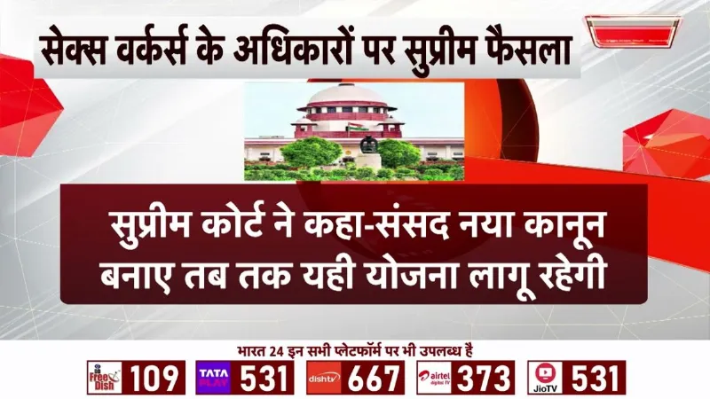 Breaking News: सेक्स वर्कर्स के अधिकारों पर सुप्रीम कोर्ट का ऐतिहासिक फैसला, दिए बड़े निर्देश