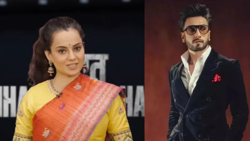 Entertainment Kangana Ranaut speaks on FWICE action against Ranveer Singh watch VIDEO