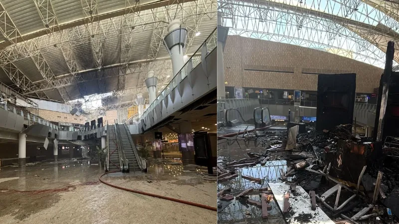 Middle East IRGC fired drones and missiles on Kuwait and Bahrain destruction in the airport