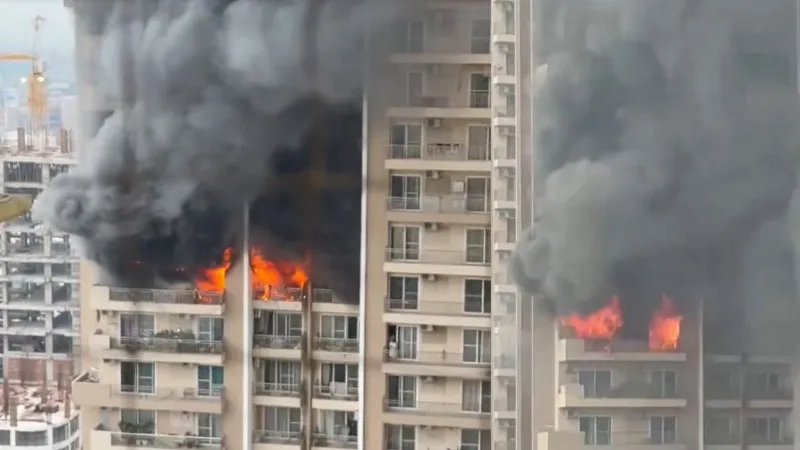 Another massive fire in NCR 2 flats burnt in Noida IVY County Society