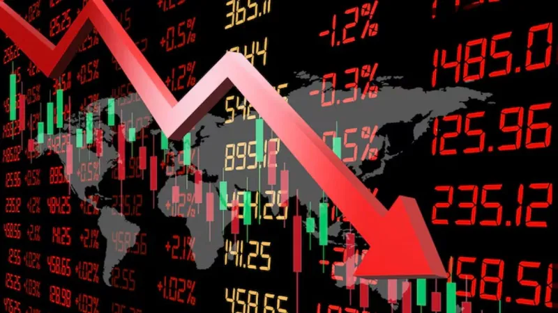 Big fall in stock market Sensex fell 800 points crash nifty sensex update