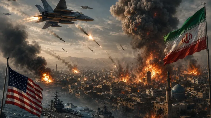 US-Iran War: मिडिल ईस्ट में फिर भड़की जंग, अमेरिका ने ईरान के कई शहरों पर किया हमला, होर्मुज बंद