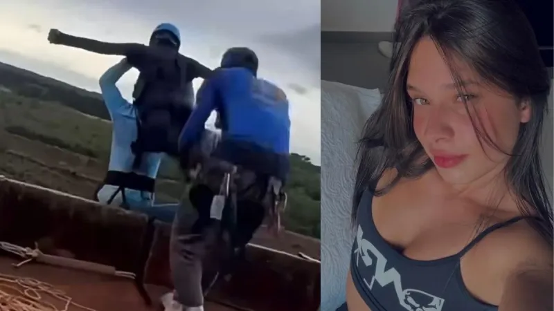 'रोप... रोप...' की चीखों के बीच हुआ हादसा, 40 मीटर नीचे गिरी युवती, Video वायरल