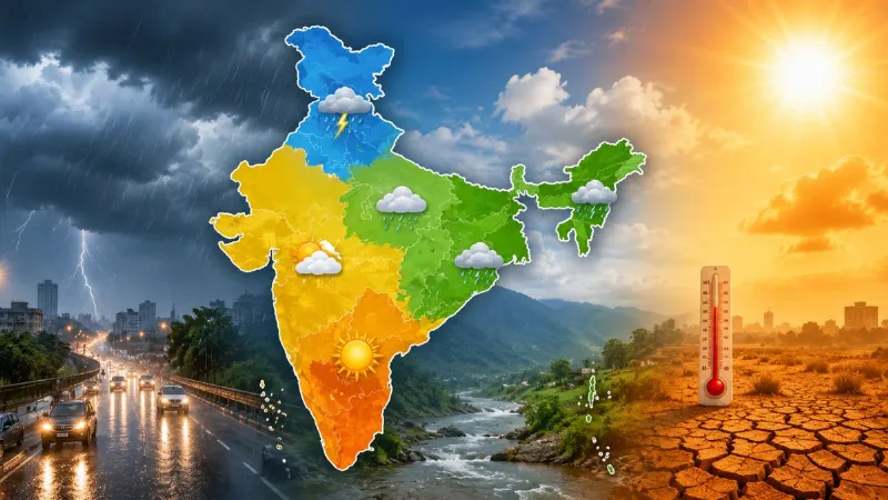 Weather: कहीं बारिश, तो कहीं हीटवेव का अलर्ट... देशभर में कैसा रहेगा आज का मौसम? IMD ने दिया अपडेट