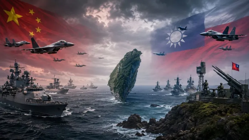China naval encirclement of Taiwan raises tensions globally