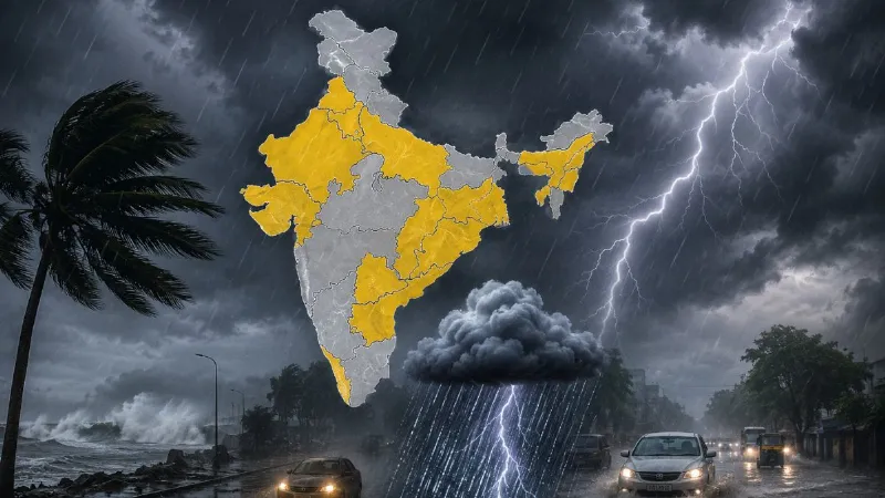 Weather: मानसून ने पकड़ी रफ्तार, कई राज्यों में भारी बारिश और तेज आंधी का खतरा! IMD ने दी चेतावनी