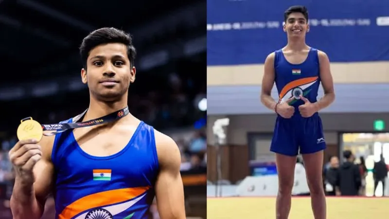 एशियन जिम्नास्टिक में भारत का ऐतिहासिक प्रदर्शन; हर्षित दामोदरन का गोल्डन कमाल, अक्षत बजाज ने जीता सिल्वर