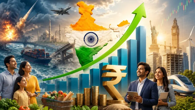भारत की अर्थव्यवस्था पर नहीं होगा वैश्विक तनाव का असर, 6.5% की रफ्तार से दौड़ेगी GDP! महंगाई भी घटेगी