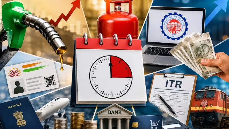 Rule Change: पेट्रोल-डीजल से LPG-EPFO तक... 1 जुलाई से बदले 10 बड़े नियम; जानिए आपकी जेब पर कितना पड़ेगा असर