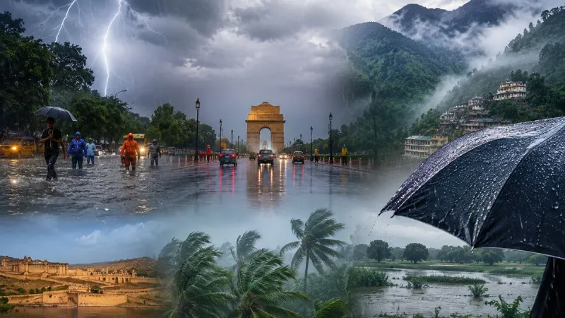 दिल्ली-NCR में आज बरसेंगे बादल; देश के कई राज्यों में गरज-चमक के साथ होगी मूसलाधार बारिश, जानें कहां कैसा रहेगा मौसम